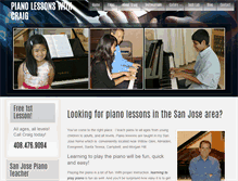 Tablet Screenshot of pianolessonswithcraig.com